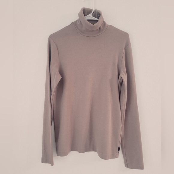 AG Adriano Goldschmied Tan Turtleneck Women Top Size S - Picture 1 of 6